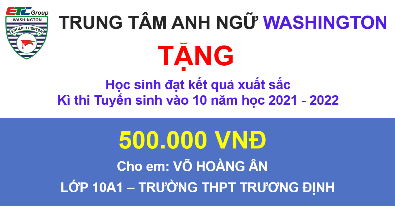 QUÀ TẶNG DÀNH CHO CÁC HỌC SINH CÓ KẾT QUẢ XUẤT SẮC TRONG HỌC TẬP