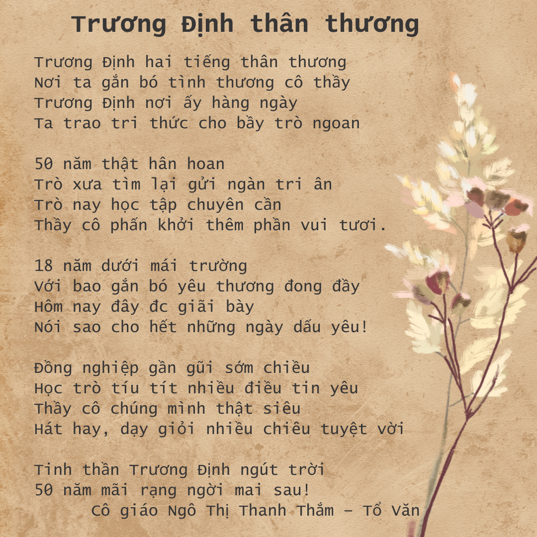 Trương Định thân thương - Cô Ngô Thị Thanh Thắm